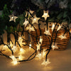 Christmas Outdoor Courtyard 50LED Solar Star Lights