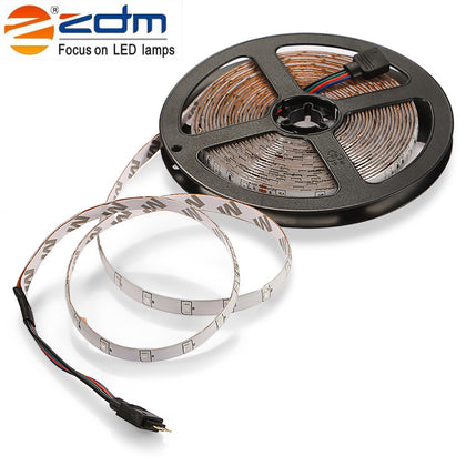 ZDM Waterproof 5M 24W 300 2835SMD RGB LED Strip Light with 24-Key IR Remote Controller Kit