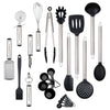 Kitchen Utensil Set Heat Resistant Silicone Heads Cooking Tools 23pcs