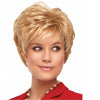 Light Gold Micro Curly Fluffy Short Wig