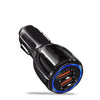 Dual USB Car Charger Quick  Charge 3.0 for IPhone/ Samsung /XIAO MI / HUA WEI