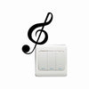 Cartoon Music Vinyl Switch Sticker Stores Decorate Windows to Glass Door Shop Decal