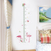 Flamingo Measure Height Gauge Sticker for Children'S Room Removable Wall Sticker