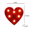 BRELONG 3D Warm White Kids Room  Night Light Christmas   Wedding Decorative 4.5V - Heart ( No Battery )