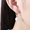 Zircon Drop Pearl Set Romantic Wind Earring Earring Clip