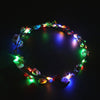 Halloween Glowing Headpiece Garland Flashing Lights Wreath LED Flower Crown