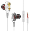 3.5mm In ear wire controlled music HIFIi metal with Mic earphones for Phone