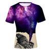 2018 New The Old Man Smoking Space 3D T-shirt