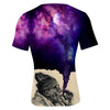 2018 New The Old Man Smoking Space 3D T-shirt