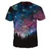 Starry Sky Woods 3D Digital Printing Short Sleeve T-shirt