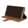 Wkae Vintage Matte Breatheable Air-mesh PU Leather Wallet Case Cover with Kickstand Card Slots for Huawei Mate 9