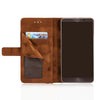 Wkae Vintage Matte Breatheable Air-mesh PU Leather Wallet Case Cover with Kickstand Card Slots for Huawei Mate 9