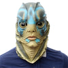 Halloween Cosplay Fish Men Latex Head Mask