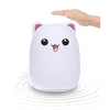 YWXLight Change Color Cat LED Rechargeable USB Lamp Silicone Soft Nightlight