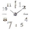 3D Big Wall Clock Mirror Sticker Diy Living Room Decor