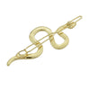 Gold Silver Color with Rhinestone Snake Hairgrip