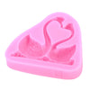 Silicone Double Swan Cake Skirt Candy Model