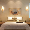 Modern Style Wall Lamp White Glass Indoor for Bedside Lamp Pathway Dining  Bedroom Living  Room