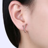 Christmas Antler Earrings with Rose Gold Studs