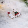 Christmas Drops Christmas Tree Candle Earring Plated with Rose Gold