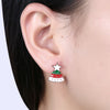 Christmas Drops Christmas Tree Candle Earring Plated with Rose Gold