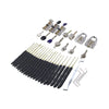LOCKMALL 7-piece Transparent Lock + 24-piece Single Hook Unlocking Tool Set