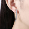 K Gold Zircon Earring Single Row Diamond Set Romantic Wind Earring Earring Clip