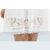 Off Shoulder Solid Color Lace Sling Dress