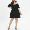 Off Shoulder Solid Color Lace Sling Dress
