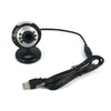 New USB 2.0 Digital HD Webcam Camera 30.0 Mega Pixels 6 LED Web Cam with Mic