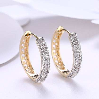 Zircon Earring Single Row Diamond Set Romantic Wind Earring Earring Clip