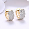 K Gold Zircon Earring Single Row Diamond Set Romantic Wind Earring Clip