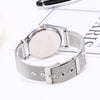 V5 Women Silver Personality Creative Fashion Net Quartz Watch