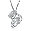 A White Zircon Necklace for Christmas
