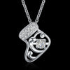 A White Zircon Necklace for Christmas