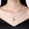 A White Zircon Necklace for Christmas