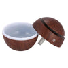 Spherical wood grain humidifier USB aromatherapy essential oil diffuser 7 color