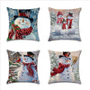 Merry Christmas Pillow Cover Sofa Cushion Cover Pillowcase Decorative Pillows