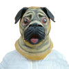 Halloween Mask Latex Masks Mask Bulldog Latex Caps Cartoon Cute Dog