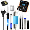 EU 220V 60W Electric Soldering Iron Welding Tool Kit Solder Wire Tweezers