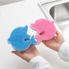 Creative 2PCS Dolphin Decontamination Sponge Cleaning Kitchen Dishcloth