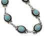 Silver Color Chain with Blue Stone Anklets