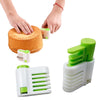 5 Layers DIY Cake Bread Cutter Leveler Slicer Set Cutting Fixator Tools