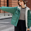 Women'S Fashion Hooded Drawstring Down Jacket Thick Warm Coat with Big Pockets