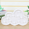 BRELONG 3D Clouds Warm White Decoration Night Light for Kids Room Christmas Wedding 3V