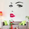 Sexy Girl Lip Eyes Wall Stickers Living Bedroom Decoration DIY Vinyl Decals
