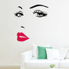 Sexy Girl Lip Eyes Wall Stickers Living Bedroom Decoration DIY Vinyl Decals