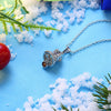 Snow Bell Christmas Zircon Necklace