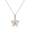 Another Silver Christmas Theme - White Pentacle Necklace