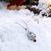 Snow Bell Christmas Zircon Necklace